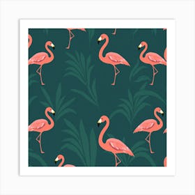 Flamingos 4 Art Print