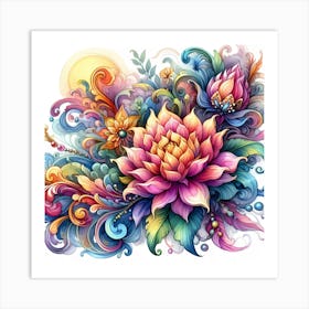 Lotus Flower 11 Art Print