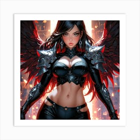 Default A Gracefully Fierce Anime Warrior Princess Her Intrica 1 (7) Art Print