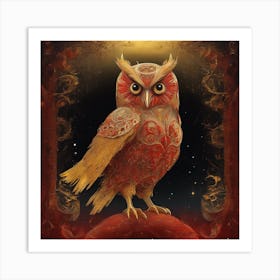 Owl Of The Night Art Print