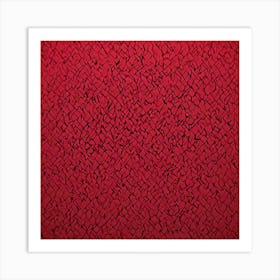 Red And Black Art Print