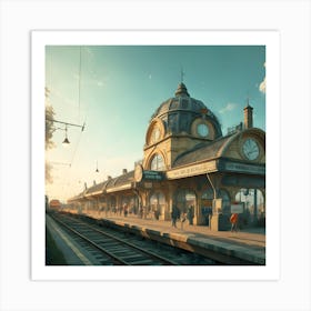 Train Station 3 Art Print