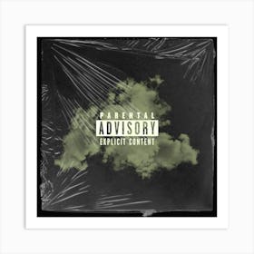 Parental Advisory - Explicit Content (yellow) Art Print