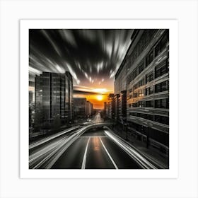 Long Exposure Cityscape 1 Art Print