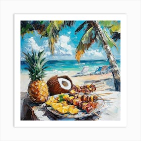 Day At The Beach Art Art Print