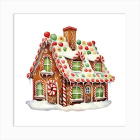 Gingerbread House Art Print