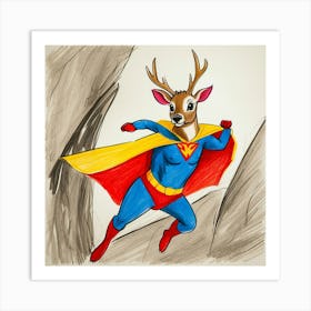 Super Deer 5 Art Print