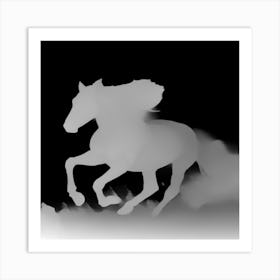 Horse Running Art Print