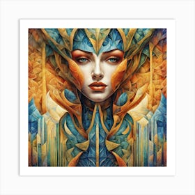 Woman With Wings Art Print