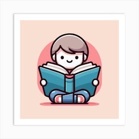 Books Design Collection Cartoon Reading Book Book Collection (22) Art Print