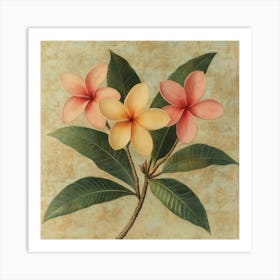 Hawaiian Plumeria Art Print