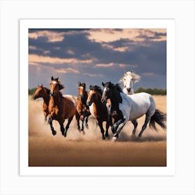 Thundering Hooves Across the Plains Art Print