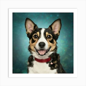 Corgi Portrait Art Print