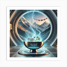 Tibet Twilight Mode Scifi Art Print