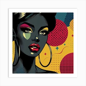 Kamilah Pop Black Woman Art Print