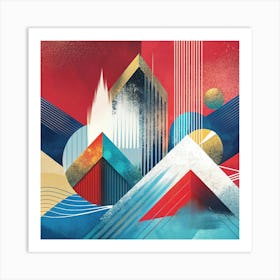 Abstract Cityscape Art Print