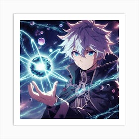 Anime Character Holding A Star Art Print