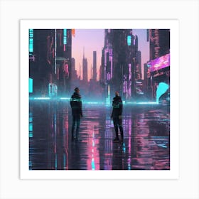 Futuristic City 234 Art Print