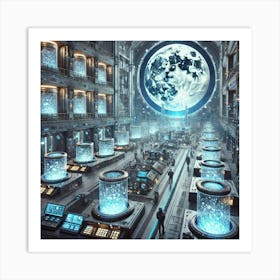 A Futuristic Science Fiction Depiction Of A Vast U Art Print