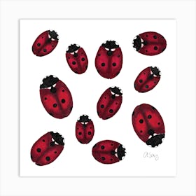 Ladybugs 2 Art Print