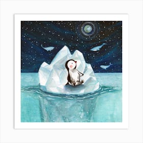 Dreamy Iceberg  Square Art Print