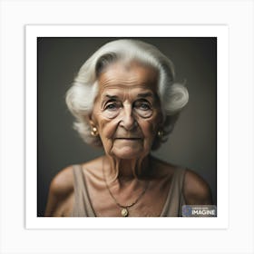 old woman Art Print