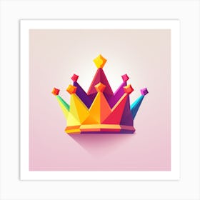 Colorful Crown Art Print