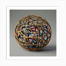 Sphere Of Wires Art Print