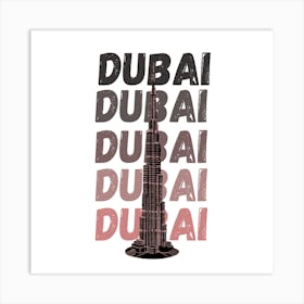 Dubai Burj Khalifa Art Print