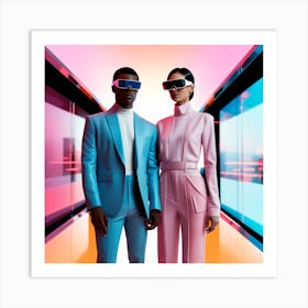 Futuristic Couple 6 Art Print