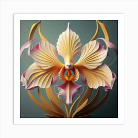 3d Orchid 1 Art Print