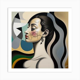 Woman'S Face 3 Art Print