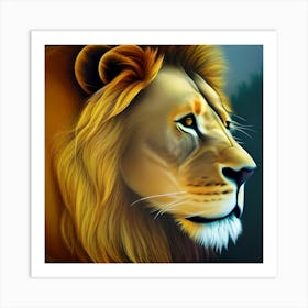 Lion Portrait Art Print