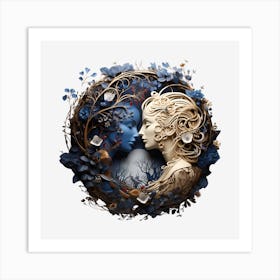 Gemini Love Art Print