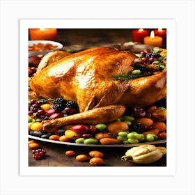 Thanksgiving Turkey Art Print