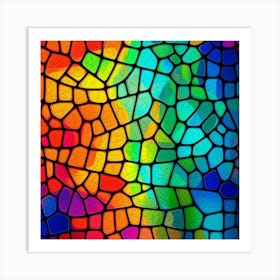 Stained Glass Background 5 Art Print