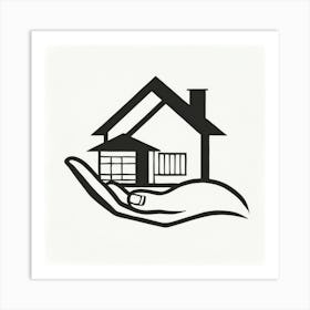 House In Hand Art Print