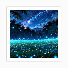 Leonardo Anime Xl Imagine Prompt Viral Anime Nature Wallpaper 1 Art Print