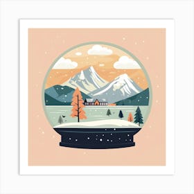 The Lake District United Kingdom Snowglobe Art Print