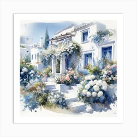 Greek Villa Art Print