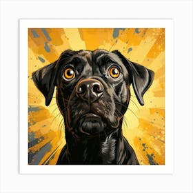 Black Labrador Retriever 2 Affiche