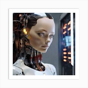 Robot Woman 2 Art Print