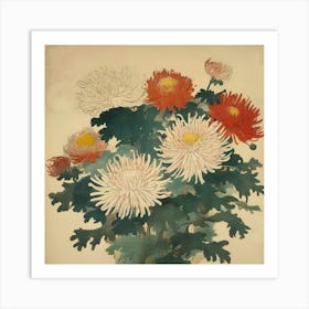 Japanese chrysanthemum 4 Art Print