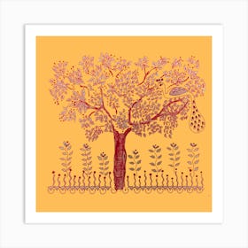 hand sketched Tree Of Life in madhubani art style by DollyJ Poster