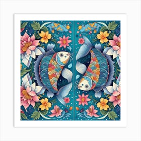 Koi Fish Art Print