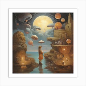 Dream Of A Girl Art Print