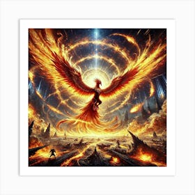 Solar Storm Wings Converted Art Print