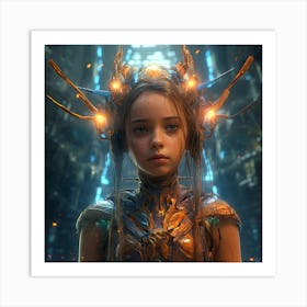 Sci-Fi Girl Art Print