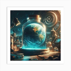 Earth In A Jar 1 Art Print