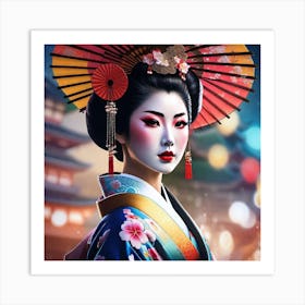 Geisha 157 Art Print